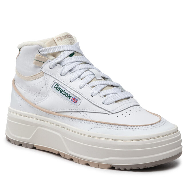 Pantofi Reebok Club C Geo Mid GZ4936 Ftwwht/Chalk/Drkgrn