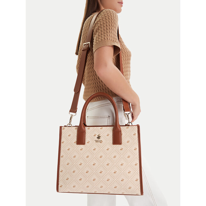 Torebka Beverly Hills Polo Club CEO-BHPC-S-004-07 Écru -
