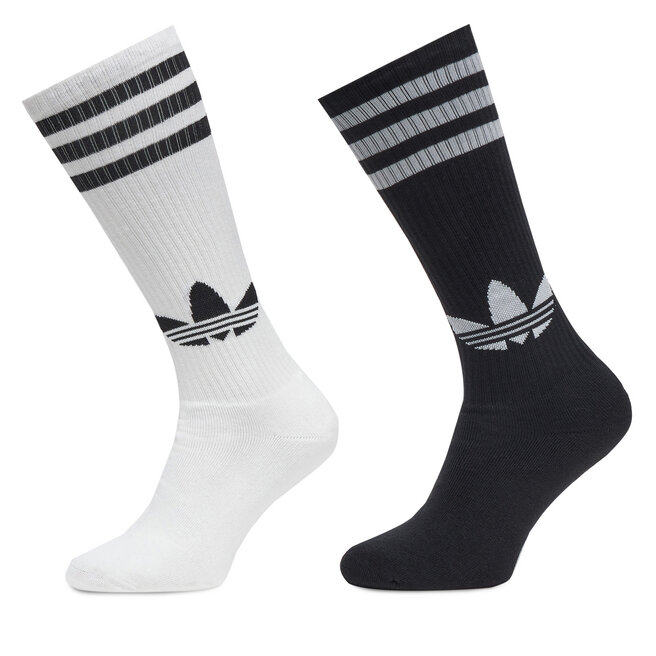 Zestaw 2 par wysokich skarpet unisex adidas Knee - Biały