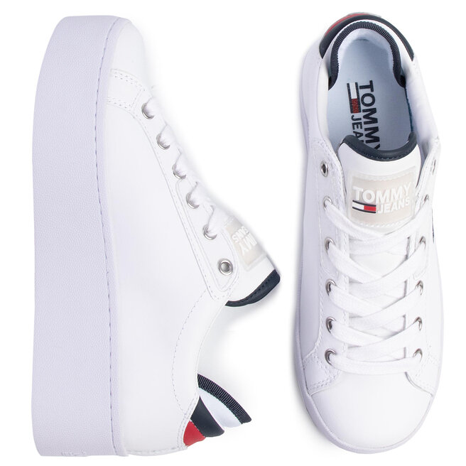 Flatform tommy jeans sneaker en0en00718 rwb 0k5 Clearance