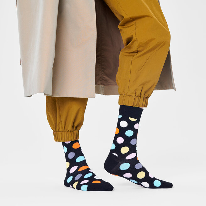 Happy Socks Șosete Înalte Unisex Happy Socks BDO01-9350 Negru