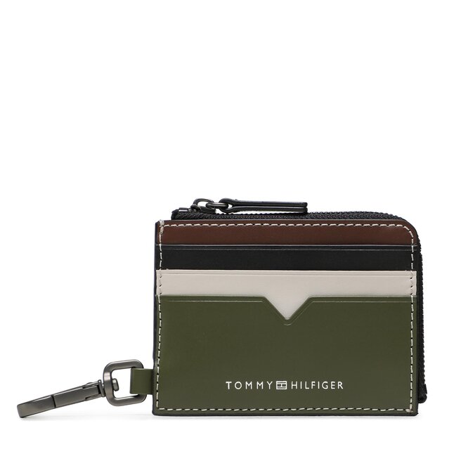 Etui pentru chei Tommy Hilfiger Th Holder Leather Cc With Zip AM0AM11001 0F3 0F3 imagine super redus 2022