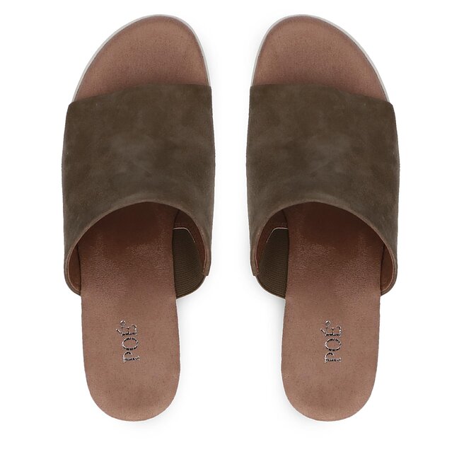 Caprice Șlapi Caprice 9-27208-20 Cactus Suede 759