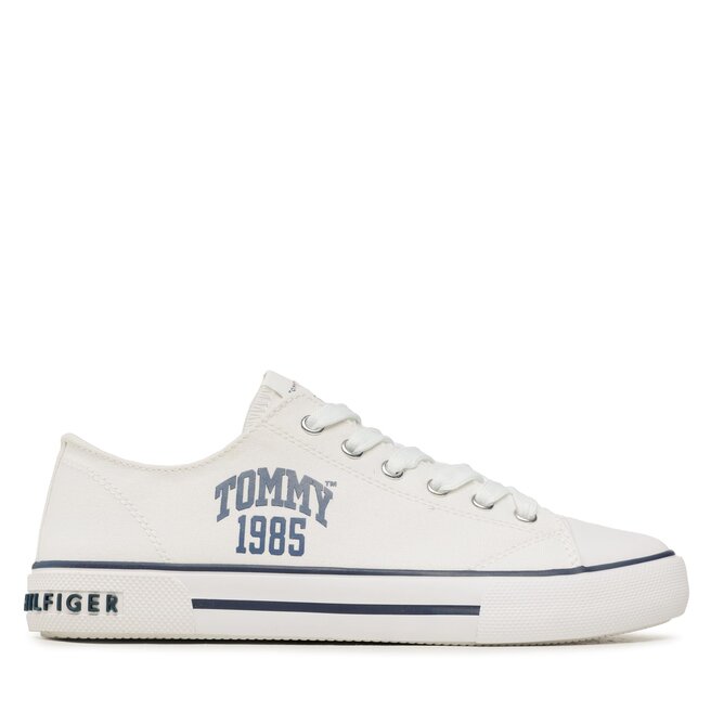 Tommy Hilfiger Scarpe da ginnastica Tommy Hilfiger Varisty Low Cut Lace-Up Sneaker T3X9-32833-0890 S White 100