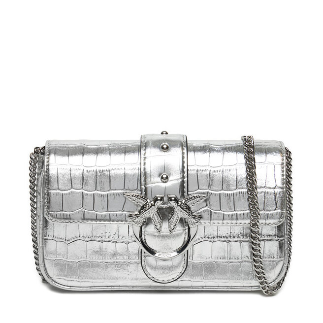 Torebka PINKO Love One Pocket Simply C AI 24-25 PLTT 103838 - Srebrny