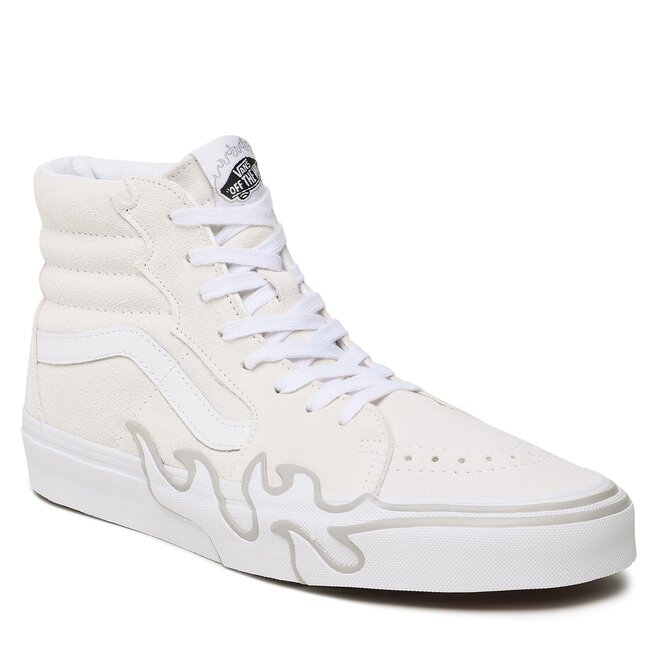 Sneakers Vans Sk8-Hi Flame VN0005UJWWW1 Suede White/White epantofi-Bărbați-Pantofi-De imagine noua
