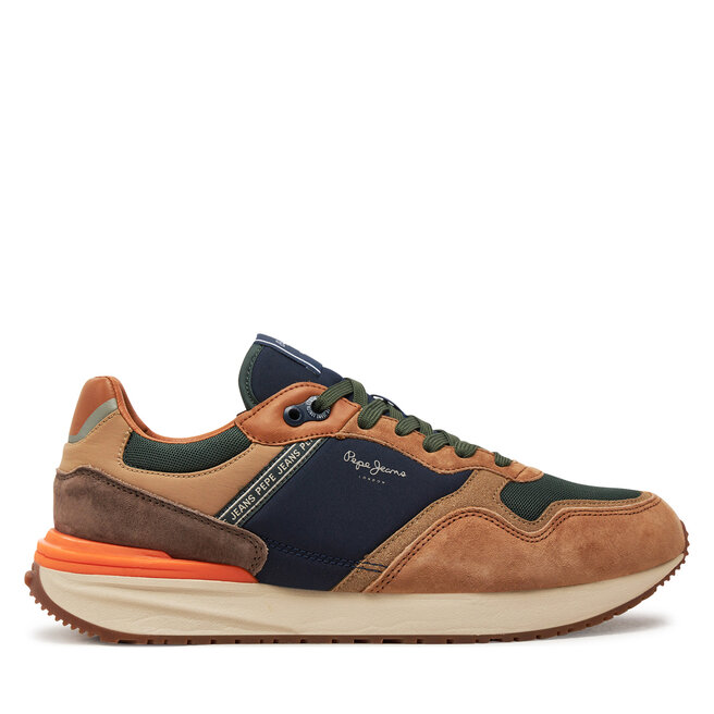 Sneakersy Pepe Jeans Buster Pro M - Brązowy