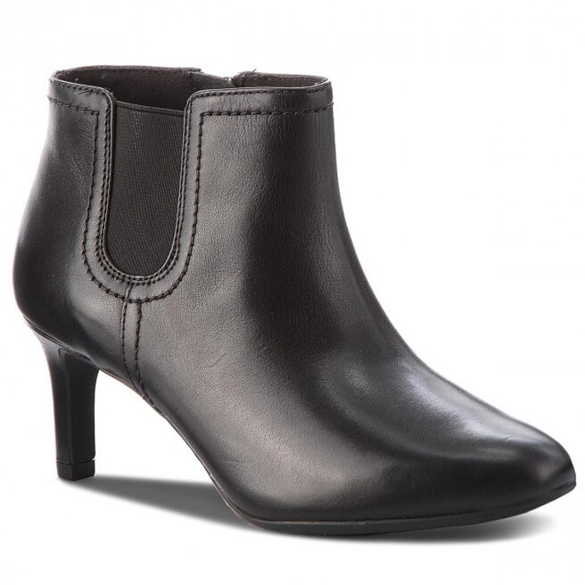 Tronchetti Clarks Dancer Sky 261371874 Black Leather escarpe