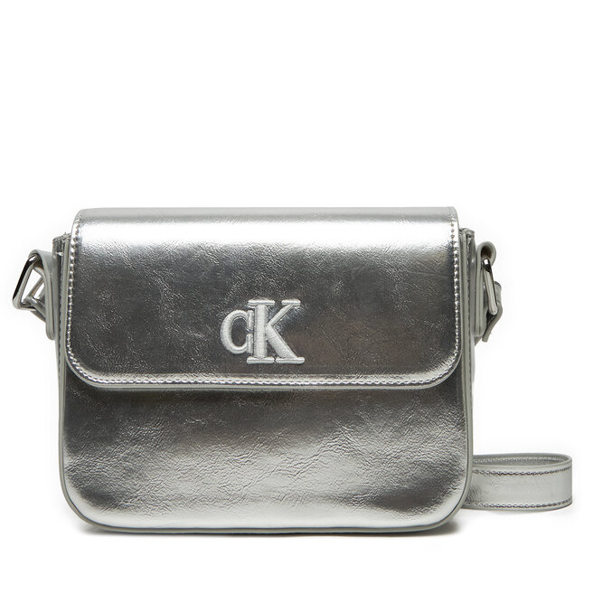 Torebka Calvin Klein Jeans - Srebrny