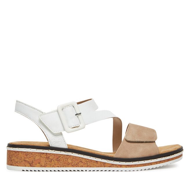 Sandały Rieker CEO-V3660-60 Biały - kobiece