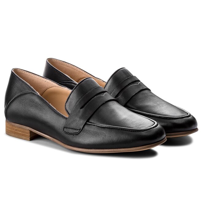 P buty Clarks Pure Iris 261379504 Black Leather eobuwie .pl