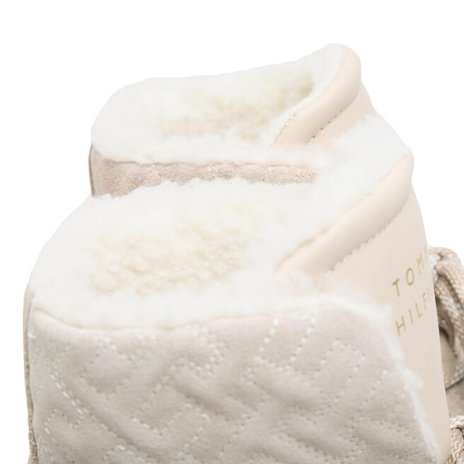 Tommy Hilfiger Botine Tommy Hilfiger Snow Boot Monogram FW0FW06852 Sugarcane AA8