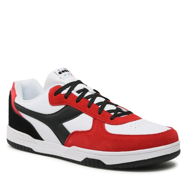 Sneakers Diadora Raptor Low Sl 101.178325 01 C8432 White/High Risk Red/Black 101.178325 imagine noua gjx.ro