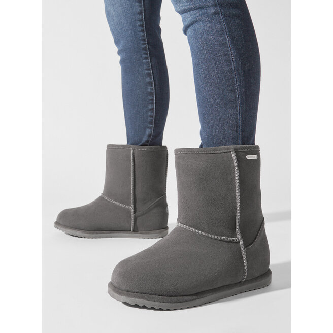 EMU Australia Boty EMU Australia Brumby Lo Teens T10773 Charcoal