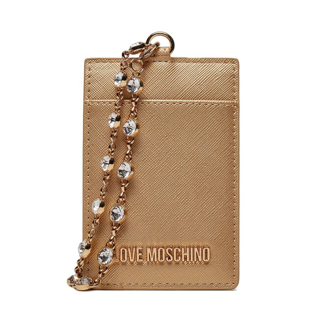 Etui na karty kredytowe LOVE MOSCHINO - Złoty