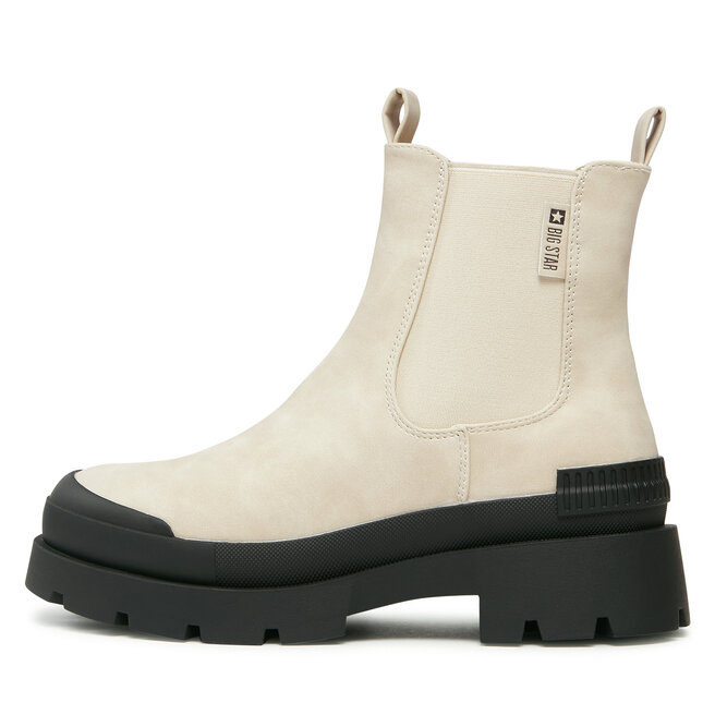 BIG STAR Kotníková obuv s elastickým prvkem BIG STAR MM274322 Beige/Black 801