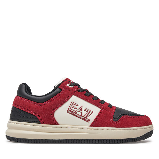 Sneakersy EA7 Emporio Armani X8X195 XK409 - Bordowy