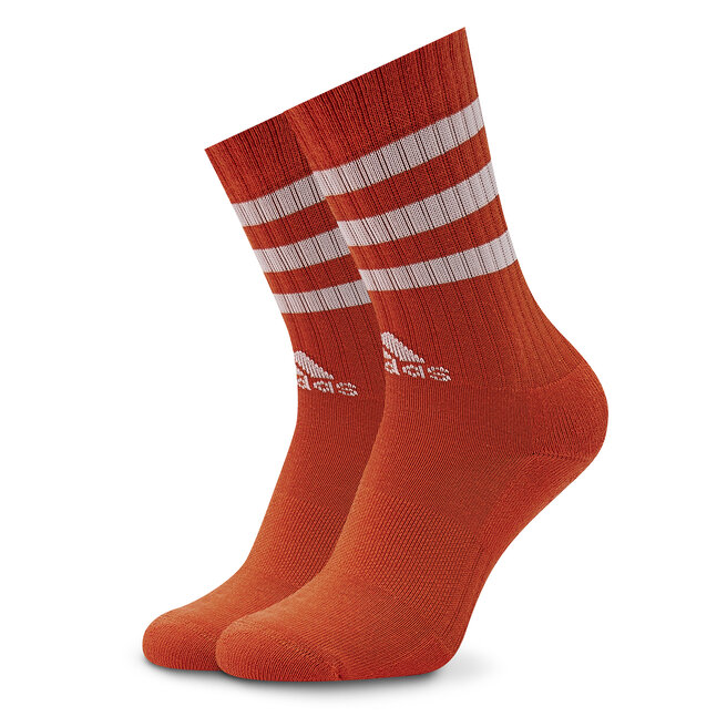 3 pares de calcetines altos unisex 3-Stripes IC1324 White/Preloved Red/Solar | zapatos.es