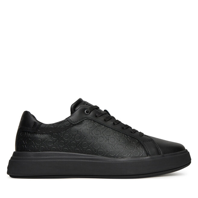 Sneakersy Calvin Klein Chunky Low Top Lace Up Mono - Czarny