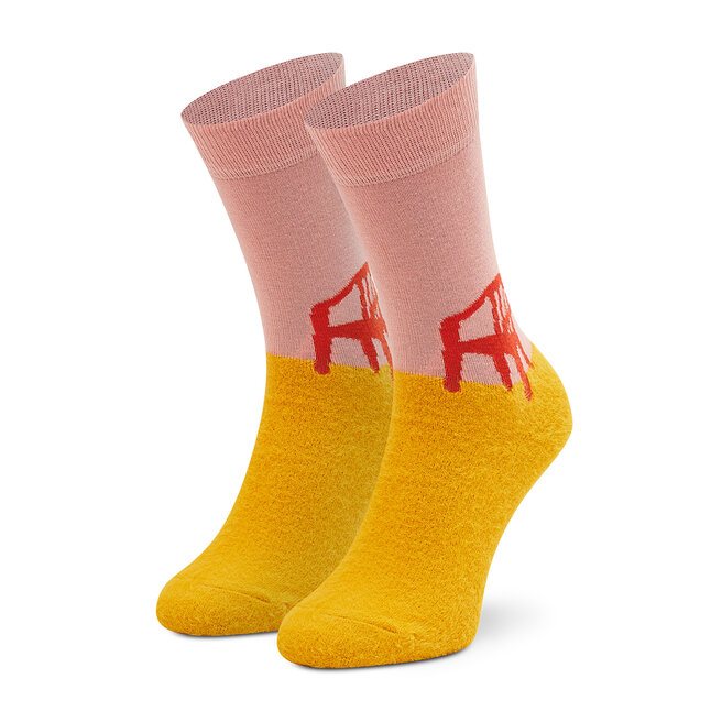 Șosete Înalte Unisex Happy Socks SFU01-2400 Galben epantofi-Accesorii-Textile-Șosete-Bărbați-Înalte