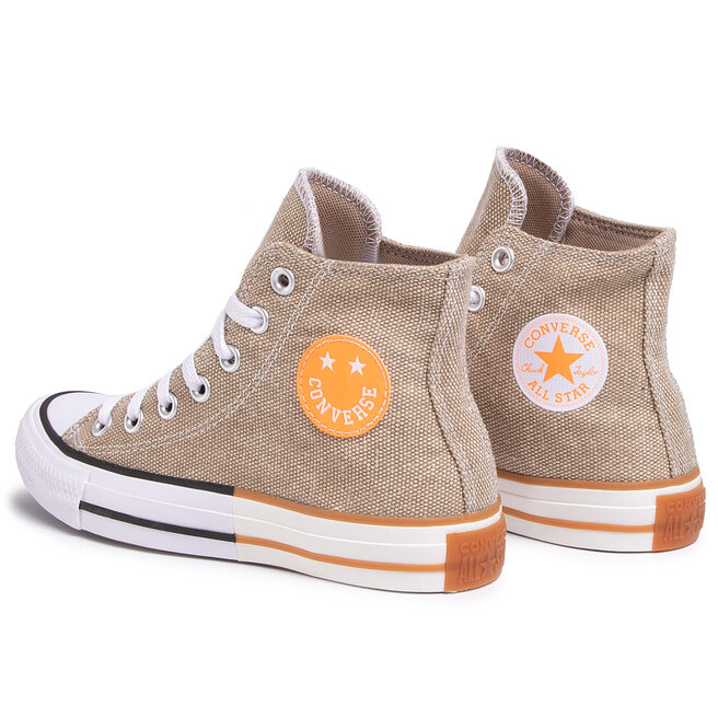 orange white converse