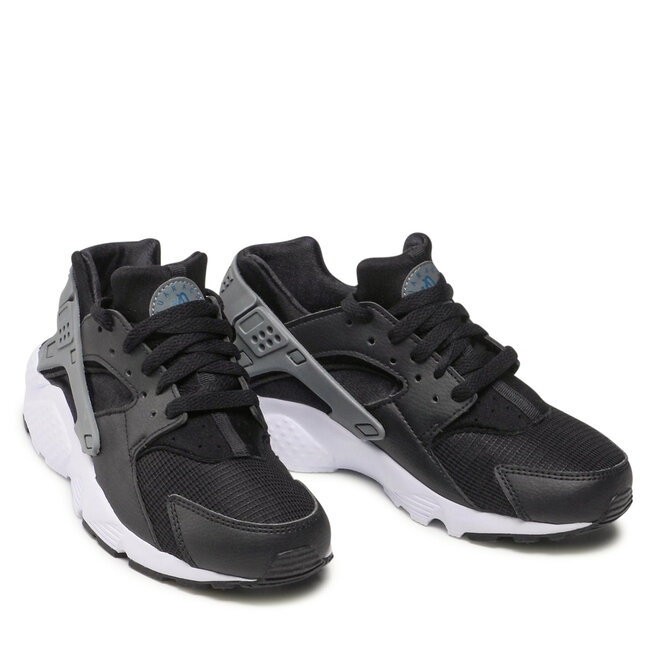 Zapatos Nike Huarache Run GS DR7953 001 Black/Marina/Smoke Grey/White •