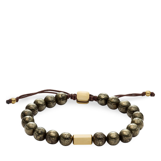 Bransoletka Fossil Galaxy Beads - Khaki