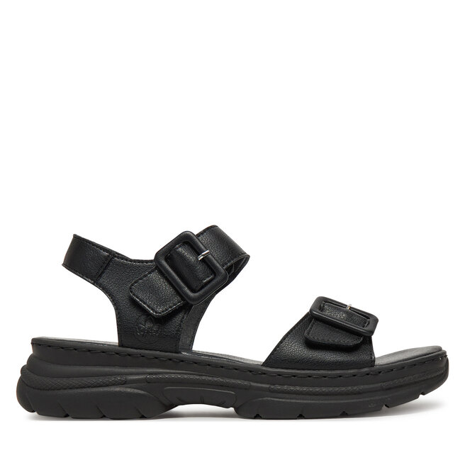 Sandały Rieker 66680-00 Czarny - kobiece