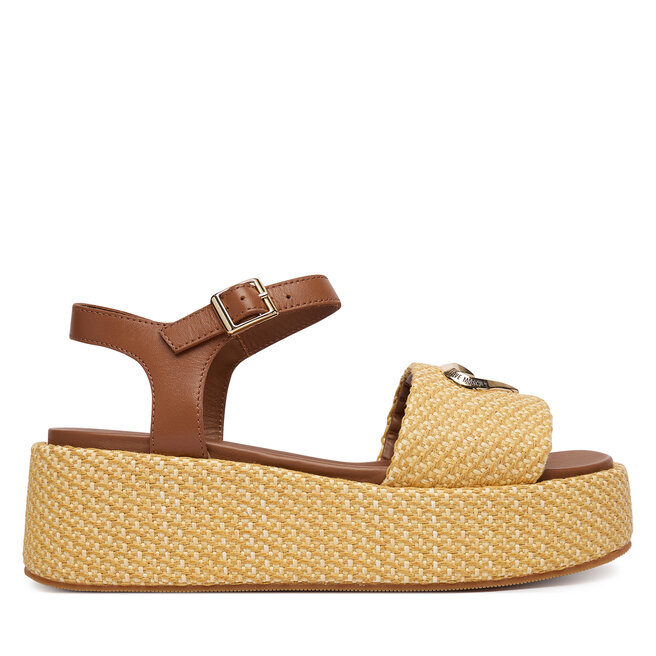 Sandały LOVE MOSCHINO JA16127I0OJR610B Beżowy - kobiece