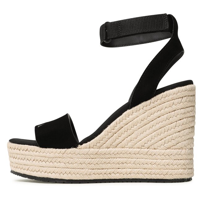 Calvin Klein Jeans Еспадрили Calvin Klein Jeans Wedge Sandal Su Con YW0YW01026 Black BDS