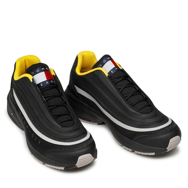 Laisvalaikio batai Tommy Jeans Tommy Jeans Archive Reflective Heritage  Modern Mix Tjm Runner EM0EM00823 Black BDS • Www.eavalyne.lt