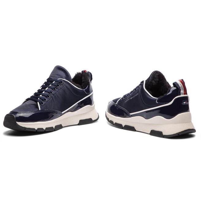 Tommy Hilfiger Αθλητικά Tommy Hilfiger Cool Technical Satin Sneaker FW0FW03970 Midnight 403