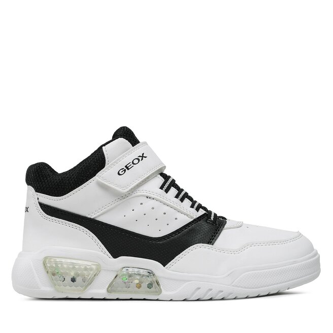Geox Sportcipő Geox J Illuminus Boy J36GVB 05411 C0404 DD White/Black