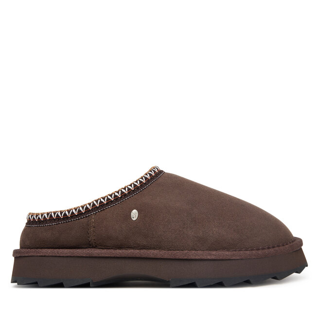 Śniegowce EMU Australia Sharky Scuff W13179 Brązowy ciemny