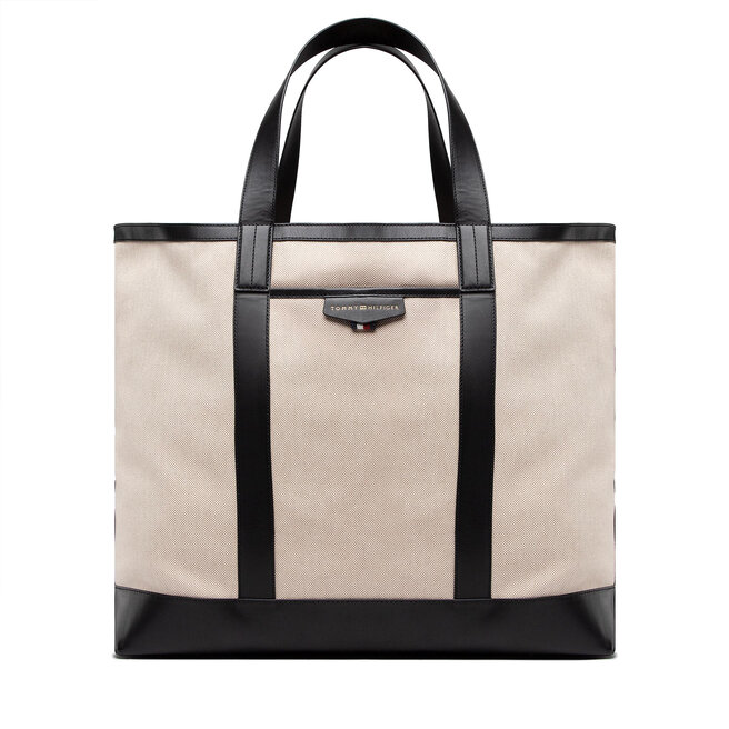 Geantă Tommy Hilfiger Premium Canvas Tote AM0AM09501 0F4