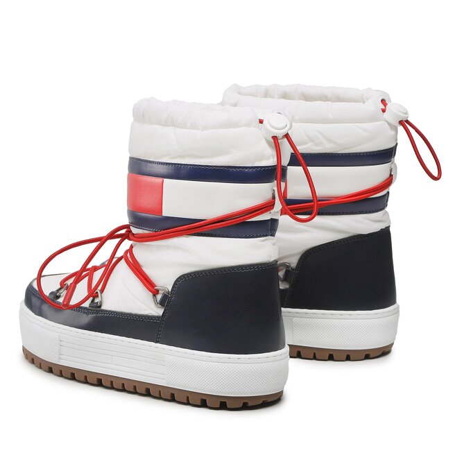 Tommy Jeans Sněhule Tommy Jeans Snowboot Low EN0EN02162 Red White Blue 0K4