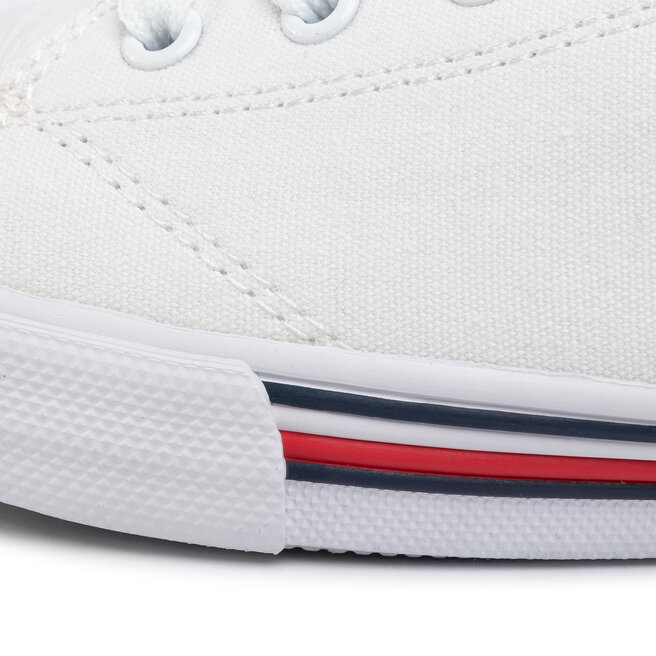 Tommy Hilfiger Tornacipő Tommy Hilfiger Low Cut Lace-Up Sneaker T3X4-30692-0890 D White 100