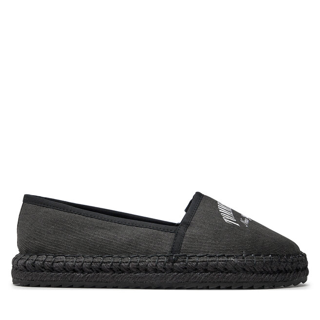 Espadryle Tommy Jeans Tjw Varsity Espadrille - Czarny