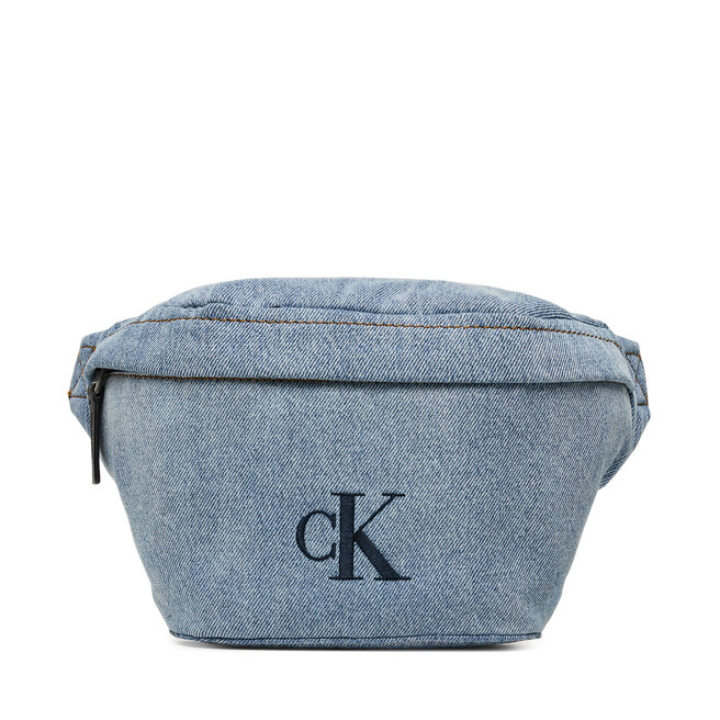 Saszetka nerka Calvin Klein Ckj Denim Waistbag - Błękitny