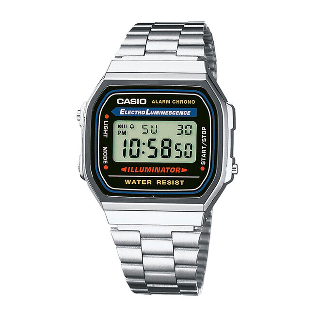 Laikrodis Casio Vintage A168WA-1YES Silver/Silver • Www.eavalyne.lt