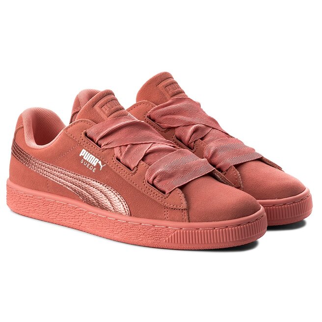 Puma suede heart arancione 2025