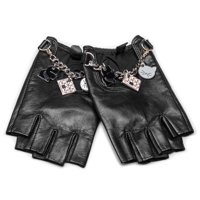 karl lagerfeld gloves fingerless