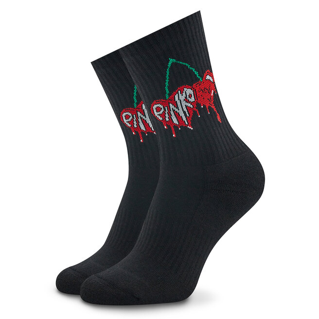 Κάλτσες Ψηλές Γυναικείες Pinko Aimee 101204 A0VD Black/Red Multi ZR3