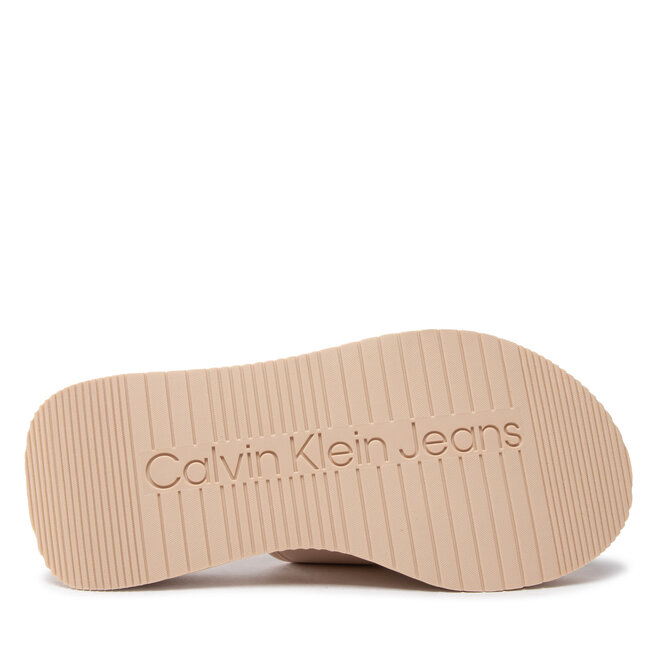 Calvin Klein Jeans Чехли Calvin Klein Jeans One-Strap YW0YW00672 Tuscan Beige AF6