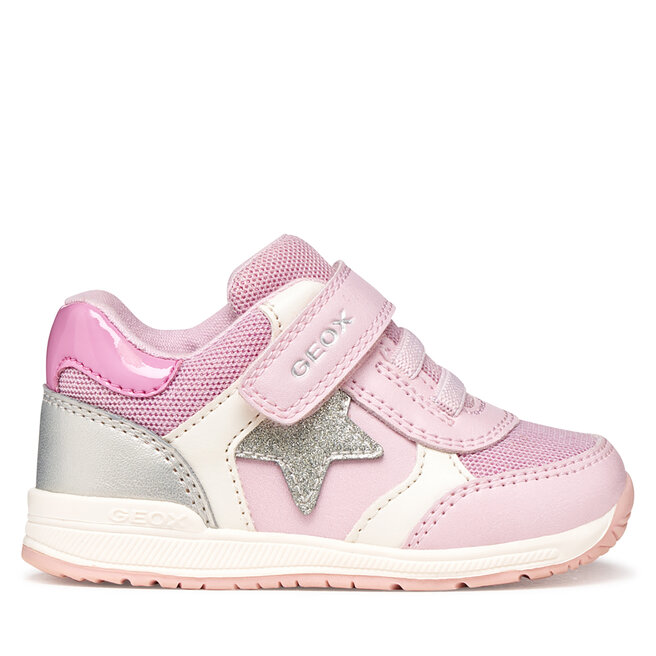 Sneakersy Geox B Rishon Girl B560LA 0BCEW C0514 Różowy - dziewczęce