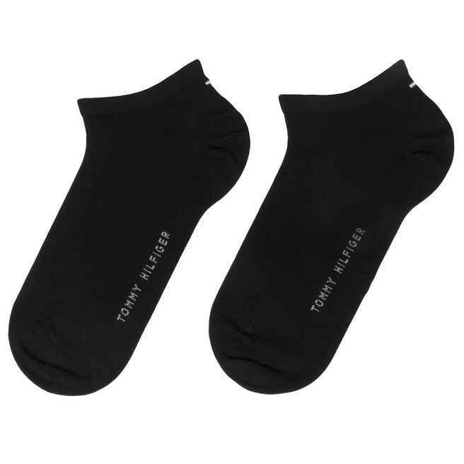 Tommy Hilfiger Sada 2 párů pánských nízkých ponožek Tommy Hilfiger 342023001 Black 200