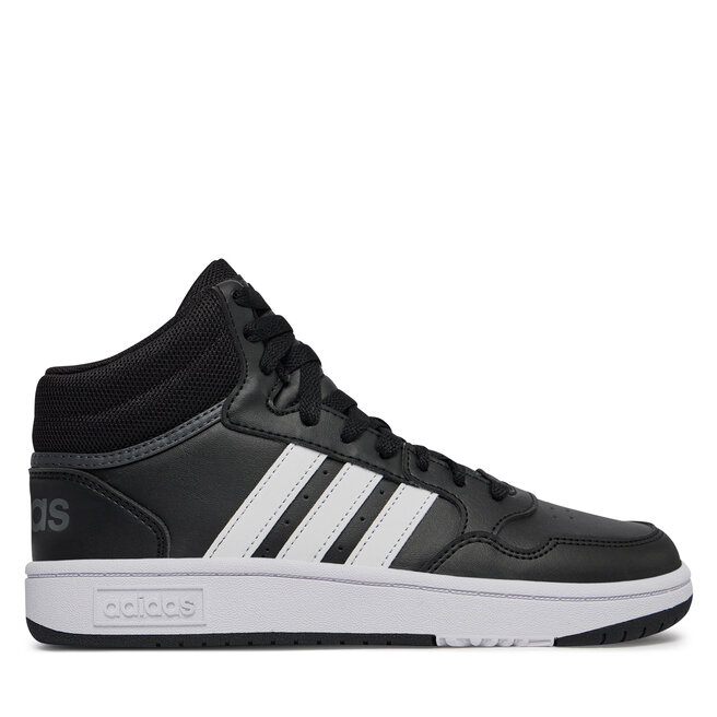 Sneakersy adidas Hoops 3.0 Mid K GW0402 Czarny - chłopięce