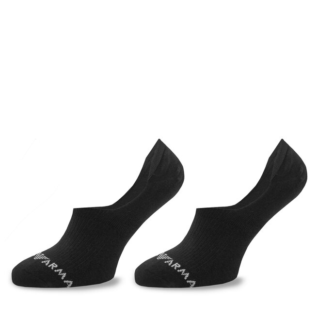 Zestaw 2 par stopek damskich Emporio Armani 292312 4R229 - Czarny