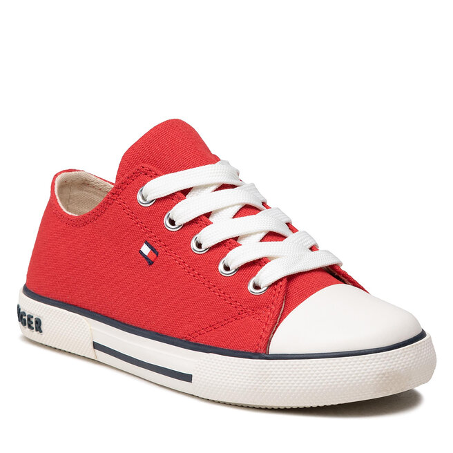 Teniși Tommy Hilfiger Low Cut Lace-Up Sneaker T3X4-32207-0890 M Red 300