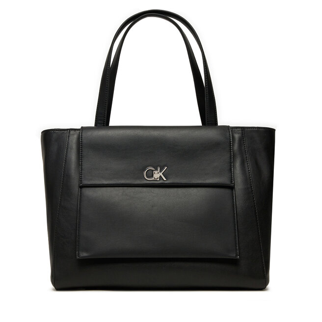 Torebka Calvin Klein Ck Medium Shopper - Czarny